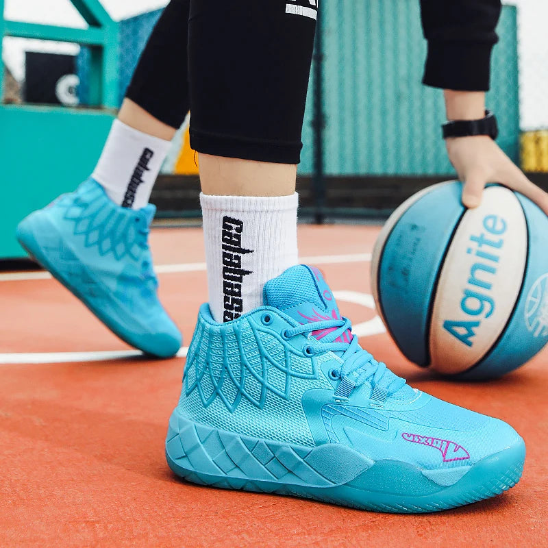 Youth Basketball Shoes for Actual Combat, Outdoor Comfortable Cushioning, Wear-Resistant, Fashionable, Breathable, High Quality