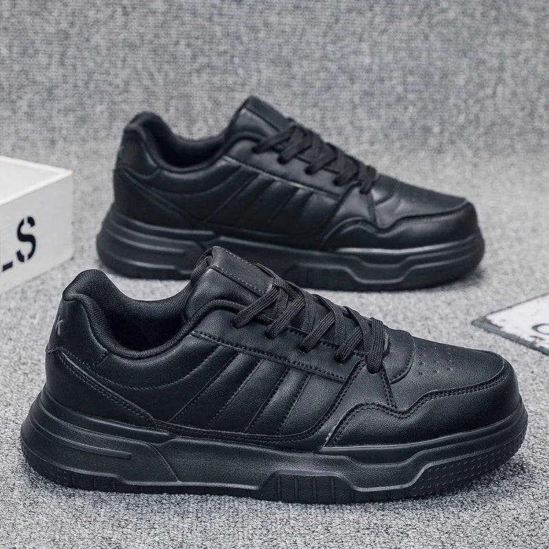 Plus Big Size 50 51 52 Men's Leather Sneakers Casual Sports Shoes Flat Skateboard Shoes Hot Sale for Dropshipping