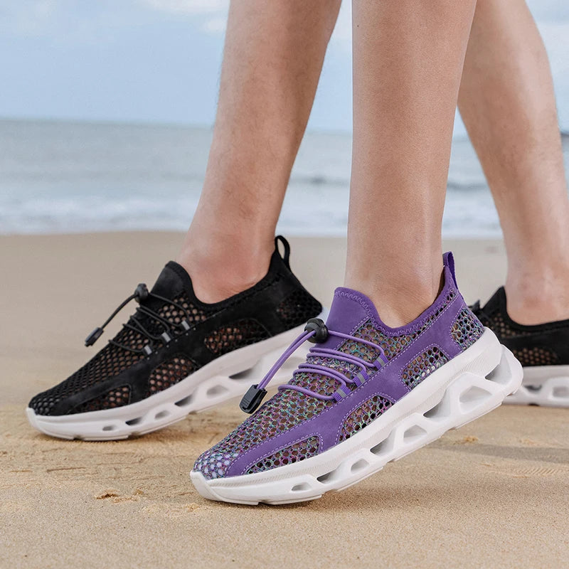 2026 Men and Women Quick-Dry Wading Shoes, Water Breathable AquaIn Upstream Antiskid Outdoor Sports Wearproof Beach Sneakers, Sizes 39-46