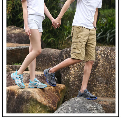 Brand Hiking Shoes For Men Non-slip Trekking Sneaker Spring Summer Breathable Rock Climbing Shoes Men Sport Outdoor Sneakers Man