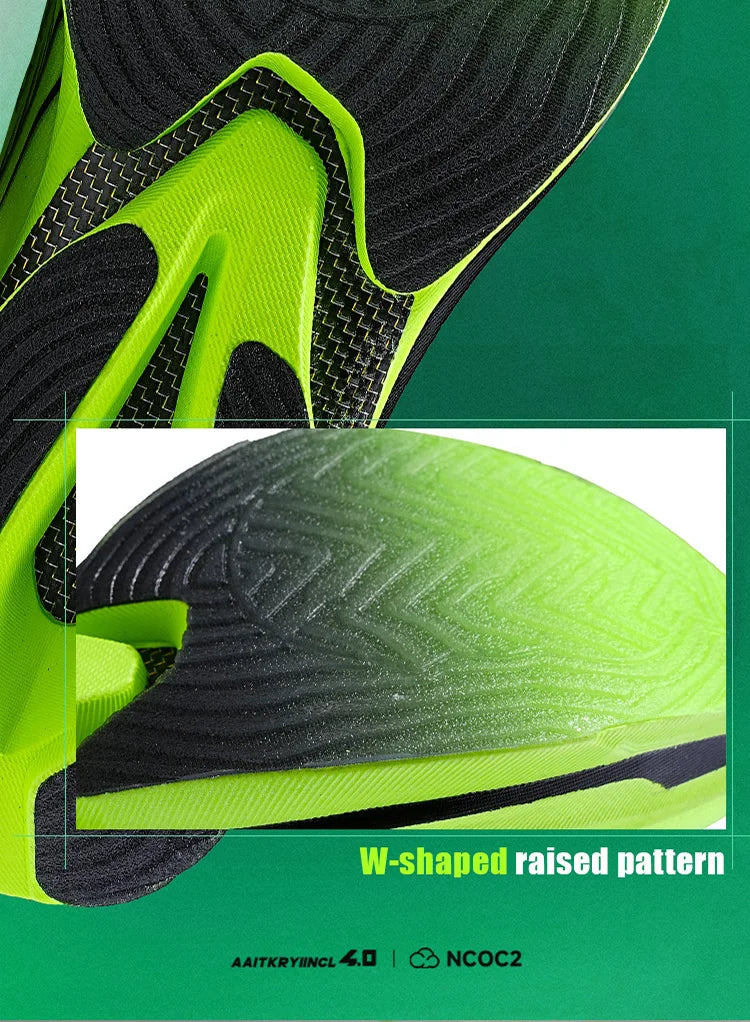 IRUNSVAN Zapatillas deportivas con placa de carbono para maratón, zapatillas profesionales de running, amortiguadoras, transpirables, para jogging, unisex 095
