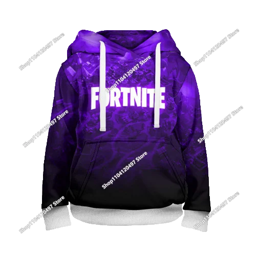 Fortnite косплей худита за деца и възрастни, унисекс суитшърт с качулка, ежедневни униформи и костюми за Хелоуин