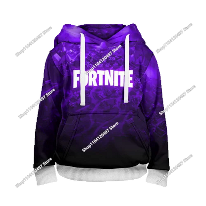 Fortnite косплей худита за деца и възрастни, унисекс суитшърт с качулка, ежедневни униформи и костюми за Хелоуин