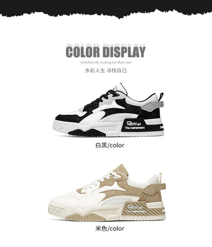 New Autumn Men’s Sneakers Comfortable Platform Shoes 2023 Trend Lace-up Vulcanized White Casual Sneakers Zapatillas