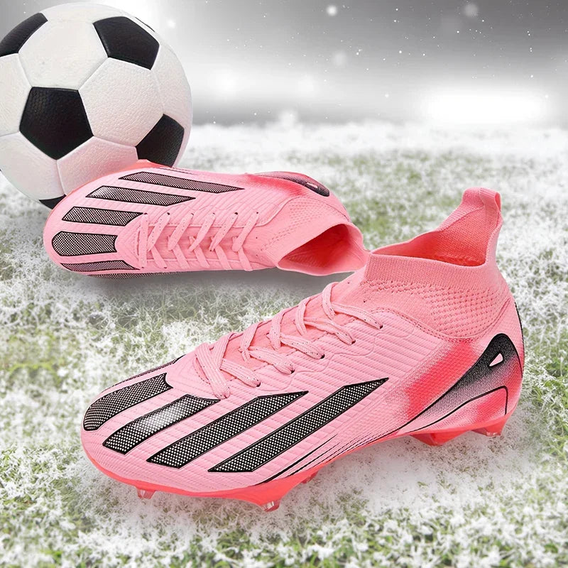 New Men's Soccer Shoes Adult Non-Slip Football Boots Cleats Boys Ultralight Sport Outdoor Comfortable Training Match Grass