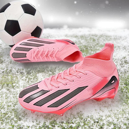 New Men's Soccer Shoes Adult Non-Slip Football Boots Cleats Boys Ultralight Sport Outdoor Comfortable Training Match Grass