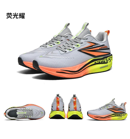 Men's Casual Sport Shoes Air Cushion Running Shoes Breathable Marathon Running Sneakers Durable Outsole Trainer Tennis Walking Shoe