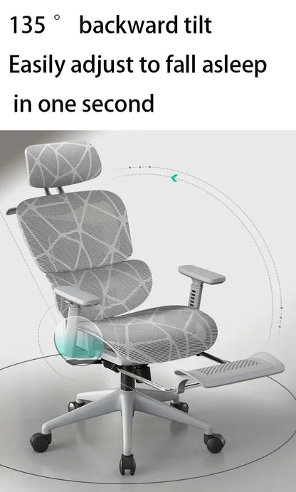 Electronic Gaming Computer Chair Adjustable Ergonomic Seat Back Support, Free Delivery Office Chair Wheelchair Furniture