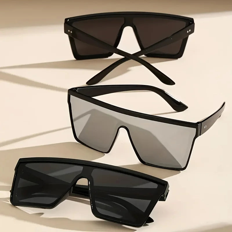 2-4PCS Oversize frame One-piece Goggle Men Woman Sunglasses Interior Accessory Protective Gears Anti Glare Car Driving Glasses