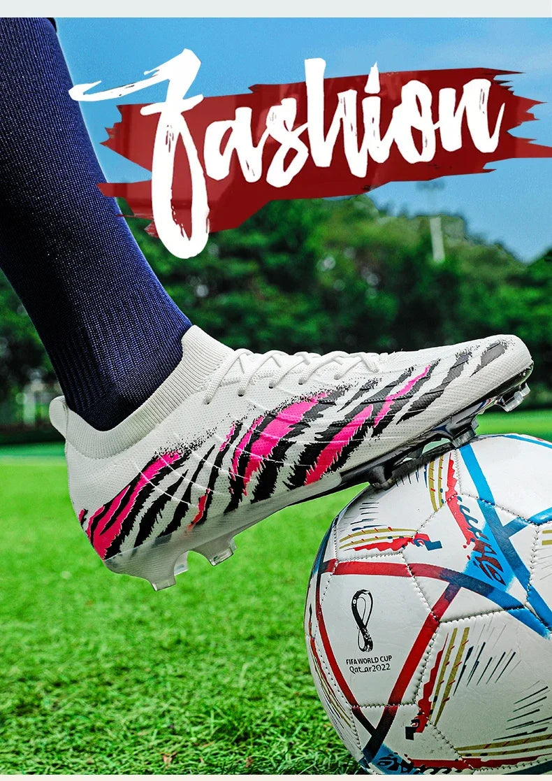 New Men's Football Boots Sport Ultralight Non-Slip Outdoor Adult Cleats Match Unisex Soccer Shoes Comfortable Grass High-Quality