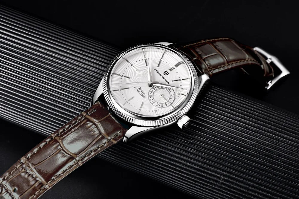 PAGANI Design PD1689 Men's Quartz Watch Japan VH65 Movement Sapphire Glass Leather Strap 20Bar Waterproof Men's Wristwatch