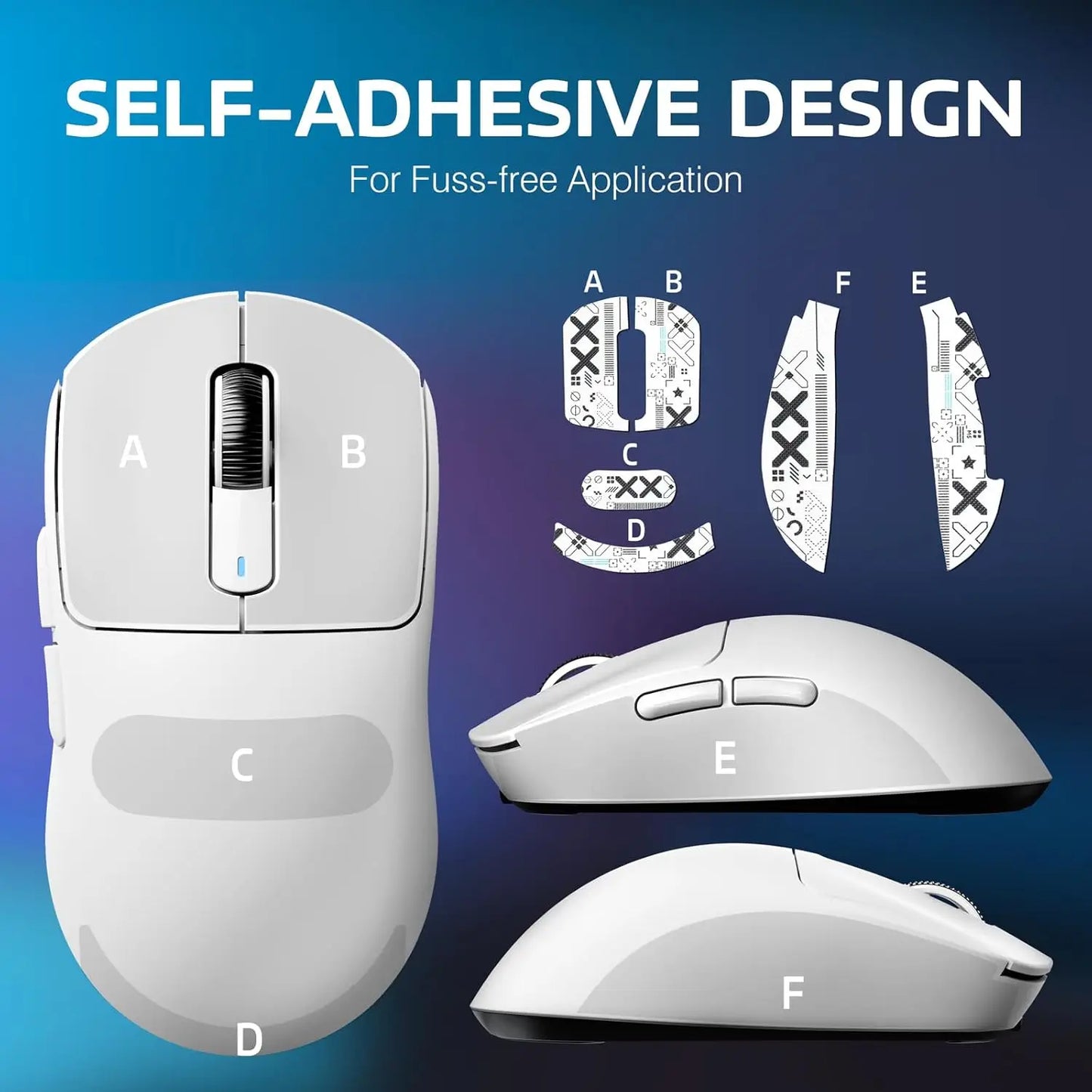 ATTACK SHARK X3 leichte kabellose Gaming-Maus, 49g Tri-Mode, PAW3395 26K DPI Sensor, 200h Akkulaufzeit, 5 programmierbare Tasten