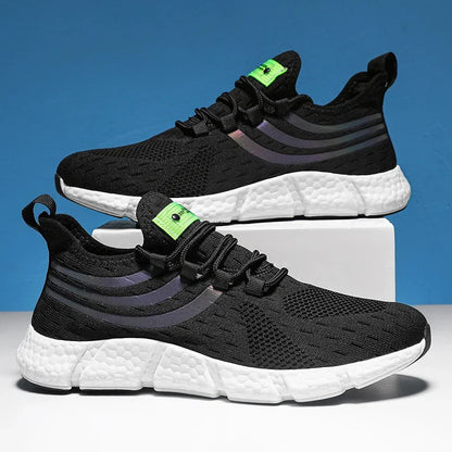 Men's Casual Sports Shoes Breathable Lightweight Sneakers Anti-Slip Flats Outdoor Running Walking Tennis Athletic Jogging Shoes