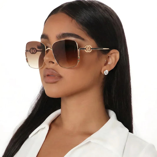 Square Frame Polarized Sunglasses for Men Women Design Fashion Trend Sunscreen Alloy UV400 Sun Glasses Unisex Eyewear 2026