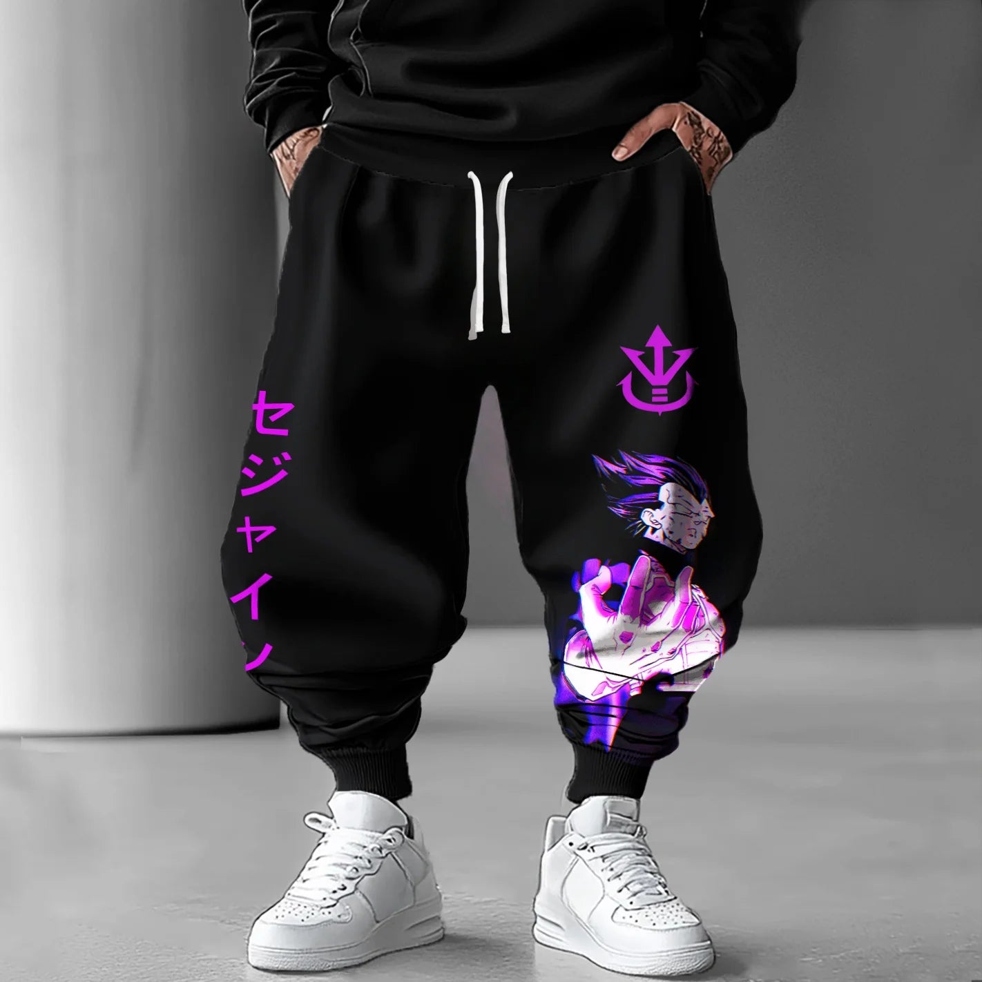 2026 Trendige Herren-Sommer-Sweatpants mit japanischem Anime-Dragon Ball Z Majin Buu-Grafik, Harajuku Y2K Streetwear Outdoor-Leggings