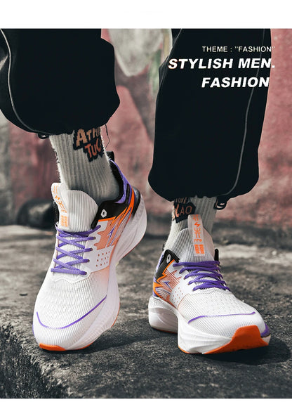 2026 New Men's Sports Running Shoes, Marathon-Ready, Breathable, Lightweight, Comfortable Women's Athletic Sneakers, Jogging Tennis Air Cushion