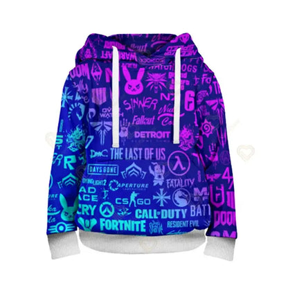 Fortnite jongens coole helden cosplay-hoodie, cartoon-sweatshirt, kinderkleding, lente/herfst babyjas, kinderjack met capuchon
