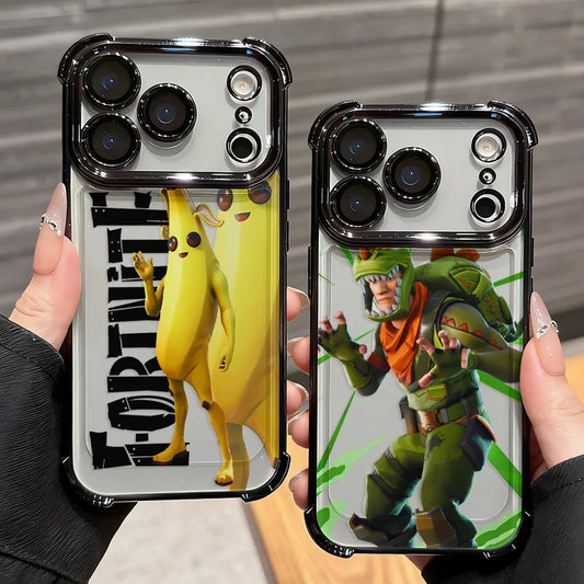 Hot Fortnites Game Plating Handyhülle für iPhone 17 17e 16e 16 15 14 13 12 11 Pro Max X XR XSMax 7 8 Mini Air Plus, sturzsicher