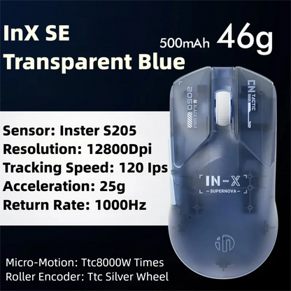 INPHIC INX SE Lightweight Wireless Gaming Mouse 12800DPI Flagship Touch 1000HZ Wireless Mouse Suitable for Desktop Laptops