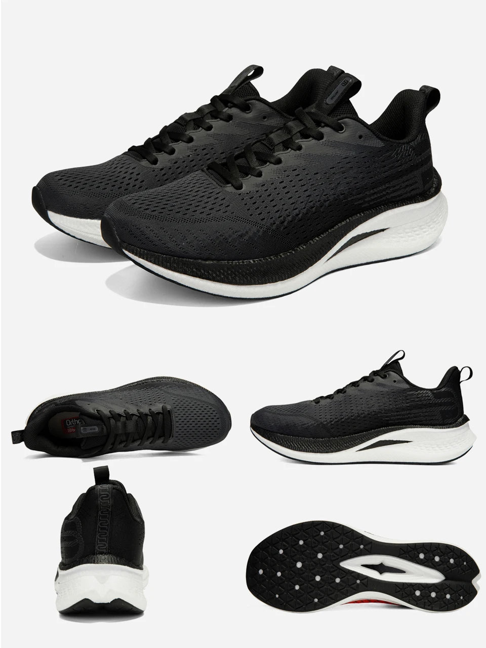 Baasploa Men Jogging Sports Shoes Carbon Plate Professional Cushioning Sneakers Male Outdoor Breathable Non-Slip Running Shoes