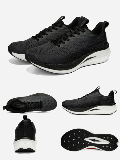Baasploa Men Jogging Sports Shoes Carbon Plate Professional Cushioning Sneakers Male Outdoor Breathable Non-Slip Running Shoes