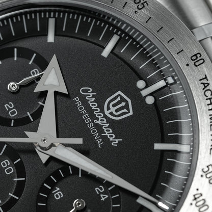 Orologio da uomo Watchdives New Wd1863 al quarzo VK63, cronografo con vetro zaffiro bombato, impermeabile, 39 mm, in acciaio, top brand, orologio business di lusso