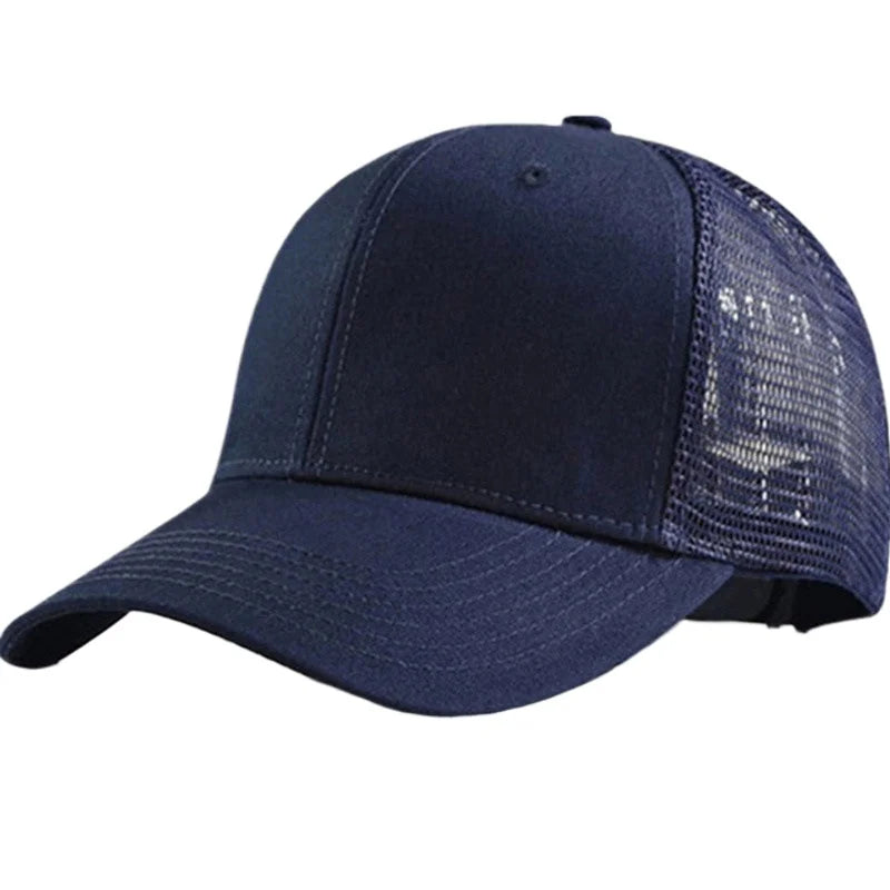65-70cm Large Size Mesh Baseball Cap, Big Head Circumference Hat Summer Men's Breathable Sun Hats