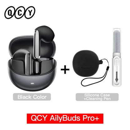 QCY HT10 AilyBuds Pro+ ANC Wireless Earbuds – Hi-Res LDAC Bluetooth 5.3 Earbuds, 6 Mic AI HD Call, Adaptive Noise Cancelling TWS Earphones with Multipoint Connection