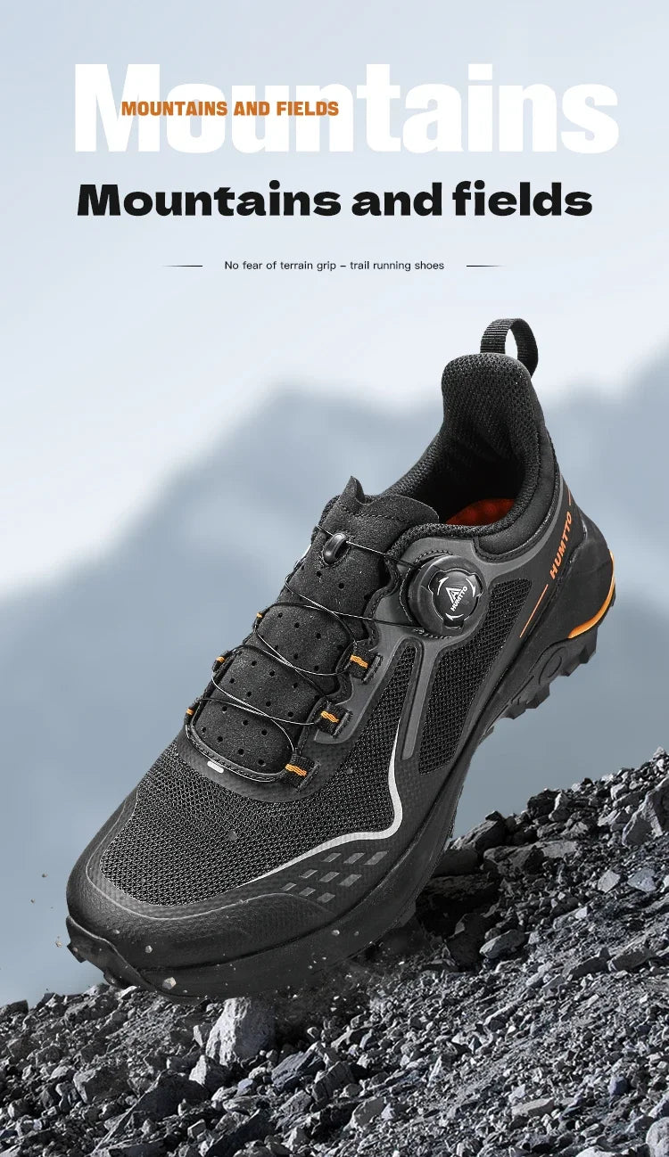 HUMTTO Men's Sneakers Luxury Designer Trail Shoes for Men Anti-slip Sports Hiking Sneaker Man Breathable Outdoor Trekking Boots