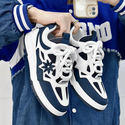 Fashion Men's Shoes Trend Street Skateboard Shoes Man Luxury Brand Training Sneakers Mesh Breathable Casual Shoes Men's Tennis Shoes