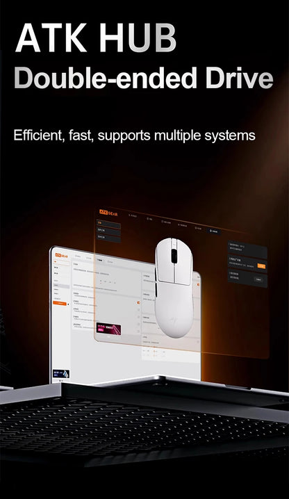 ATK Dragonfly A9 SE Plus Pro Max Ultra Wireless Gaming Mouse NearLink Ultra-lightweight Tri-mode Dual 8K Ergonomic E-sports Mouse