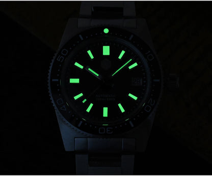 San Martin New 62mas 37mm Diver Mens Watch Classic Luxury Sapphire PT5000 SW200 Automatic Mechanical Watches Date 20Bar Luminous
