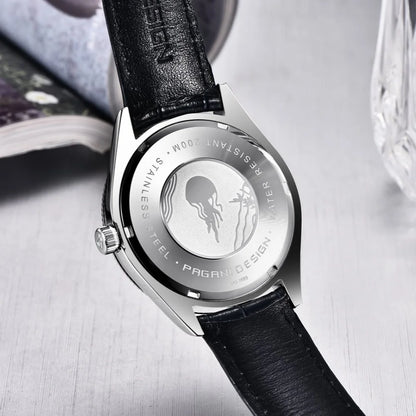 PAGANI Design PD1689 Men's Quartz Watch Japan VH65 Movement Sapphire Glass Leather Strap 20Bar Waterproof Men's Wristwatch