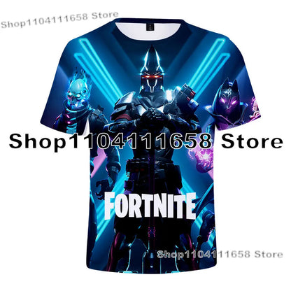 Banana Peely T-Shirt Damen-Tee Kinder F-Fortnite T-Shirt für Herren mit 3D-Druck, Battle-Royale-Game-Sommertop, Geburtstagsgeschenke