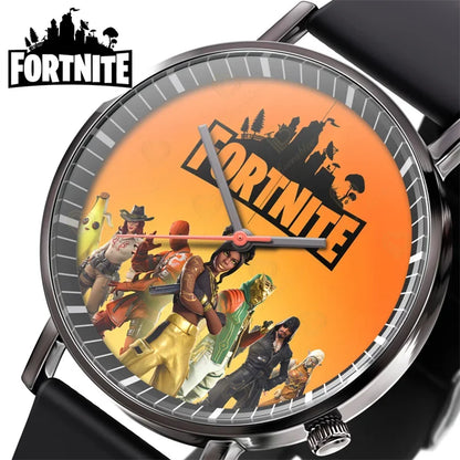 Wrist Watch F-Fortnite Cook Watch Trend Fashion Creative Quartz Student Watches Battle Game Figure Model Kids Birthday Gift