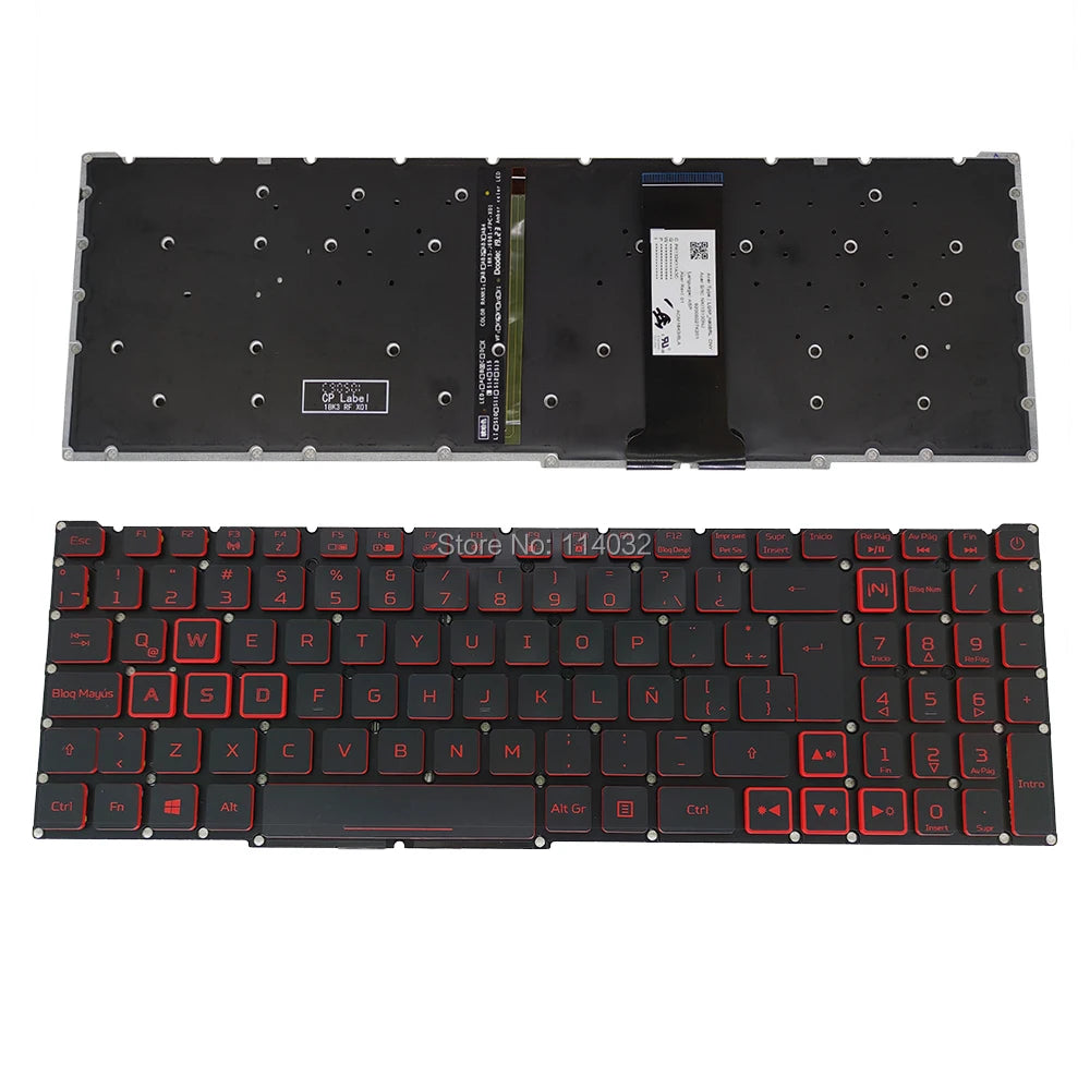 PT-BR Brasil US RU Tastatur mit Hintergrundbeleuchtung für Acer Nitro 5 AN515-54 AN515-43 AN517-52 AN517-51 AN517-54 AN715-51 Spanien LA IT TR GR FR