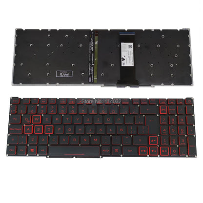PT-BR Brasil US RU Tastatur mit Hintergrundbeleuchtung für Acer Nitro 5 AN515-54 AN515-43 AN517-52 AN517-51 AN517-54 AN715-51 Spanien LA IT TR GR FR