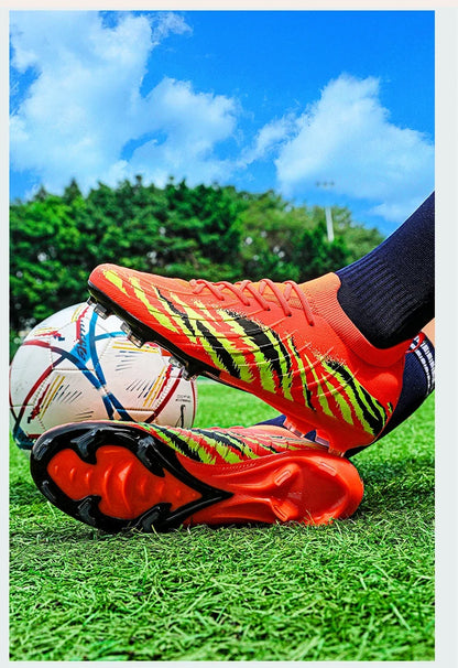 New Men's Football Boots Sport Ultralight Non-Slip Outdoor Adult Cleats Match Unisex Soccer Shoes Comfortable Grass High-Quality