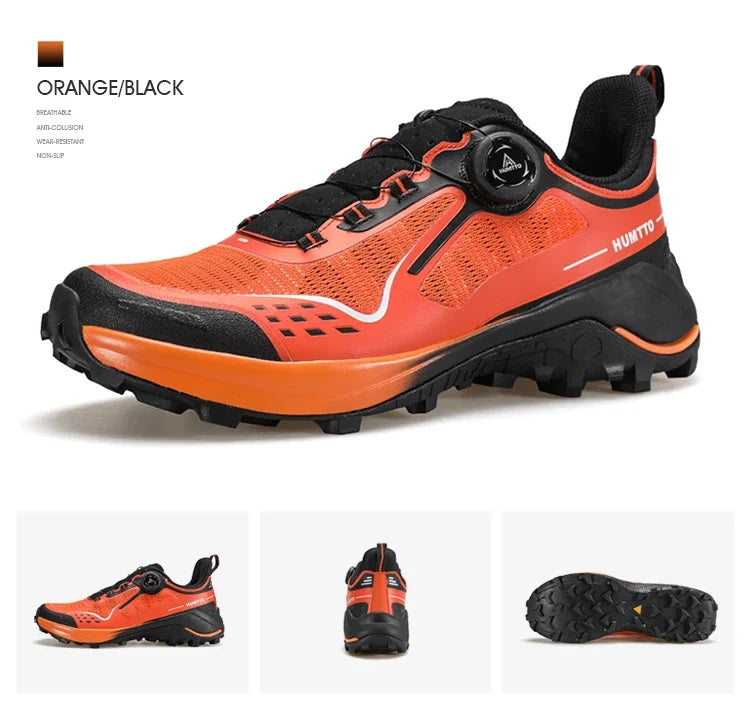 HUMTTO Men's Sneakers Luxury Designer Trail Shoes for Men Anti-slip Sports Hiking Sneaker Man Breathable Outdoor Trekking Boots