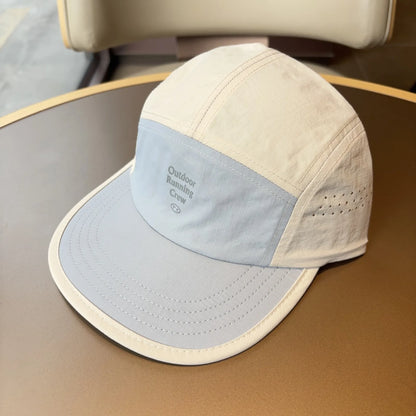 2026 New 5 Panel Running Cap Men Women Lightweight Quick Dry Nylon Hat Outdoor Sports Breathable Flat Brim Baseball Cap