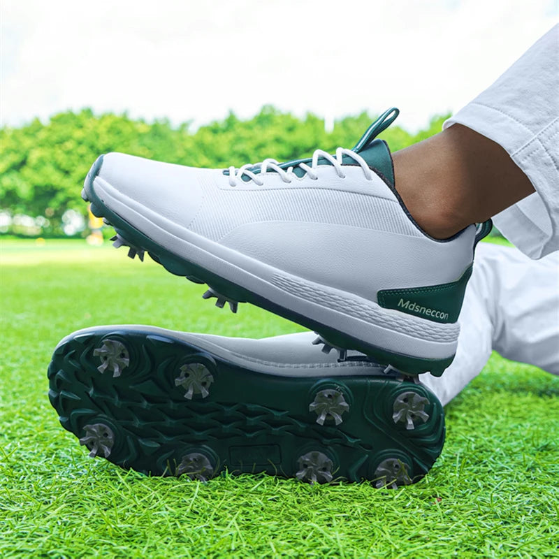Hot Sale Leisure Golf Shoes Men's Waterproof Golf Spikes Sneakers Professional Non-Slip Golf Trainers Luxury Sports Shoes
