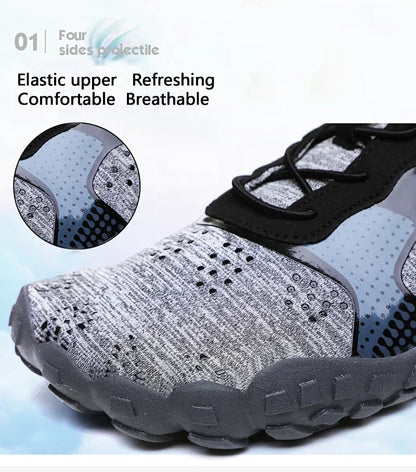 Men Lightweight Refreshing Aqua Boots Breathable Women Outdoor Water Shoes Anti-Slippery Wear-Resistant Sports Hiking Sneakers