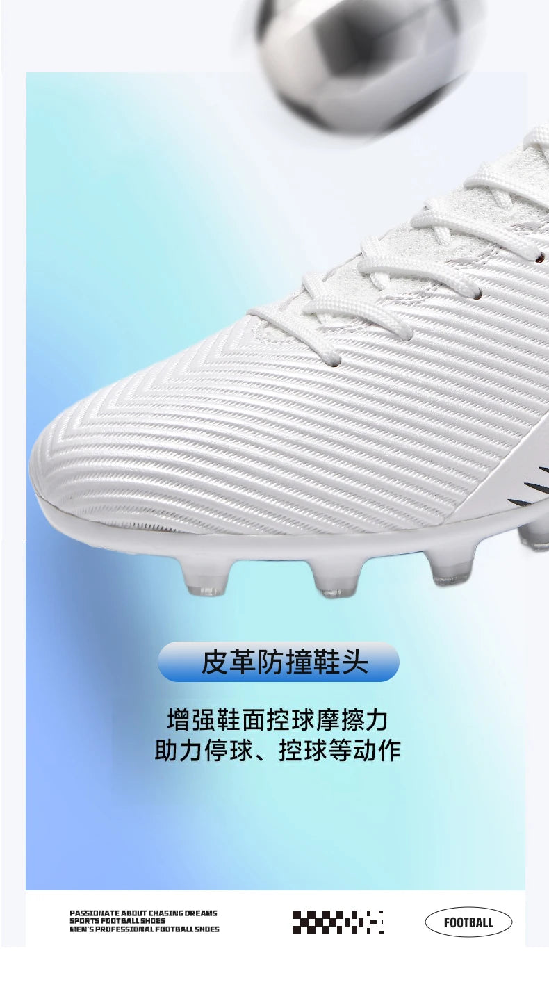 New Men's Professional Soccer Shoes Non-slip Football Boots Unisex Breathable Futsal Sports New Cleats Drop Shipping Ultralight