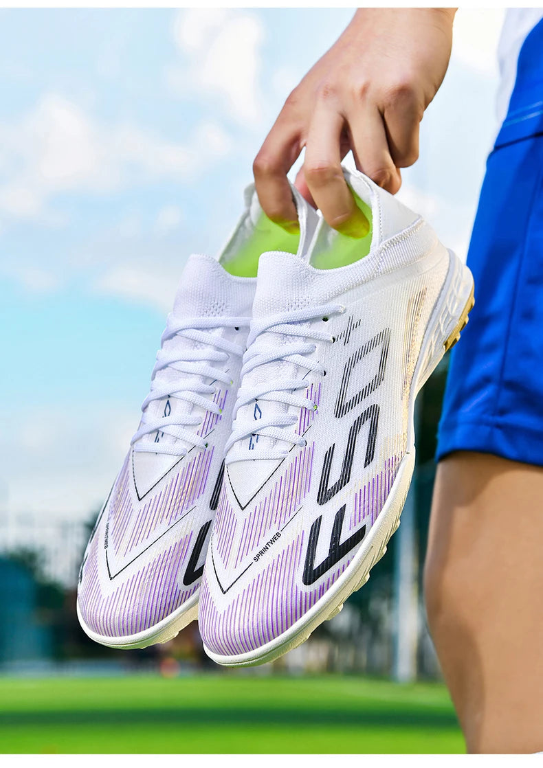 New Men's Soccer Shoes High-Quality Cleats Football Boots Sneakers Hot-Selling Indoor Futsal Non-Slip Match Grass High-Top Outdoor
