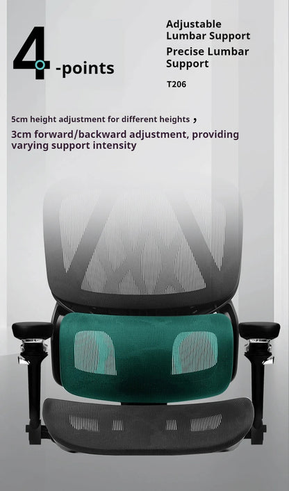 Ergonomic Gaming Chair 8D Headrest 3D Lumbar Support 9D Armrest 145° Recline for Office Computer Chair with Breathable Mesh