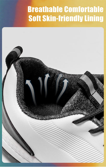 Hot Sale Leisure Golf Shoes Men's Waterproof Golf Spikes Sneakers Professional Non-Slip Golf Trainers Luxury Sports Shoes