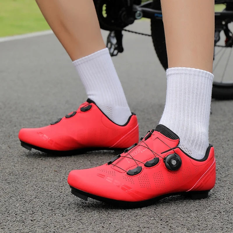 Herren-Mountainbike-Schuhe MTB, atmungsaktiv, rutschfest, hohe Härte, geeignet für Outdoor-Straßenrennen und Mountain-Offroad-Fahrten 37-46