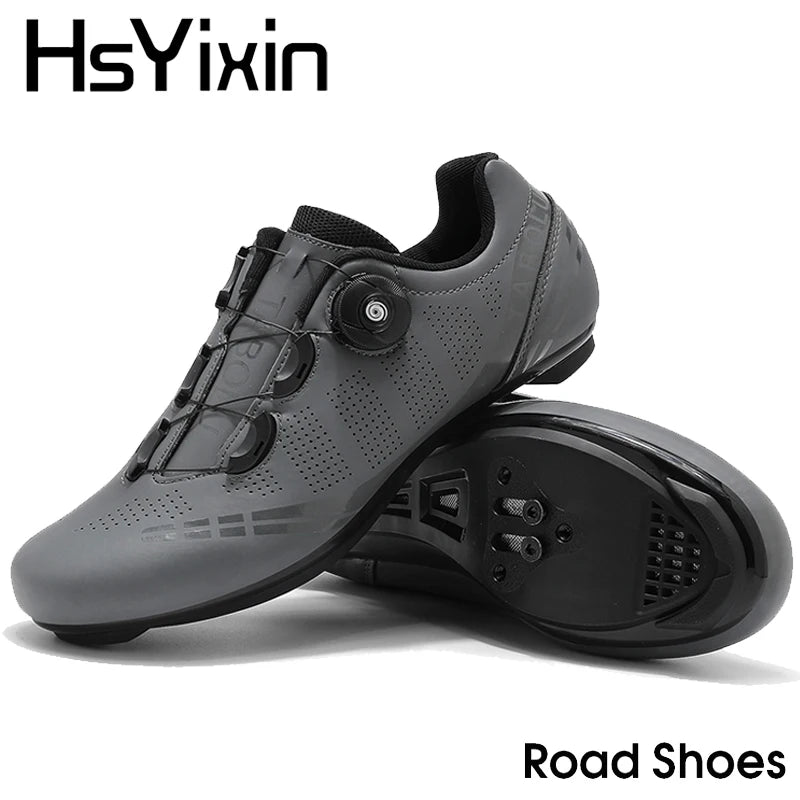 MTB Cycling Shoes Breathable Men’s and Women’s Off-Road Mountain Bike Cycling Shoes Self-Locking Speed Mountain Bike Pedal Shoes