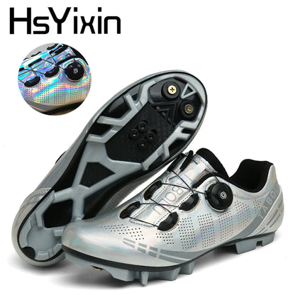 MTB Cycling Shoes Breathable Men’s and Women’s Off-Road Mountain Bike Cycling Shoes Self-Locking Speed Mountain Bike Pedal Shoes