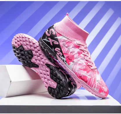 Size 34-46 Men's FG/TF Football Boots Futsal Professional Unisex Kids Soccer Training Outdoor Boys Football Sneakers